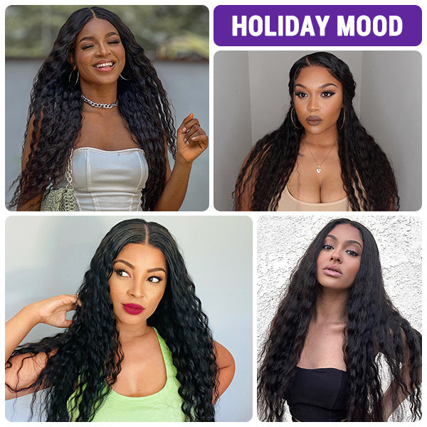Boho Chic Human Hair Lace Wig 5x5 Closure