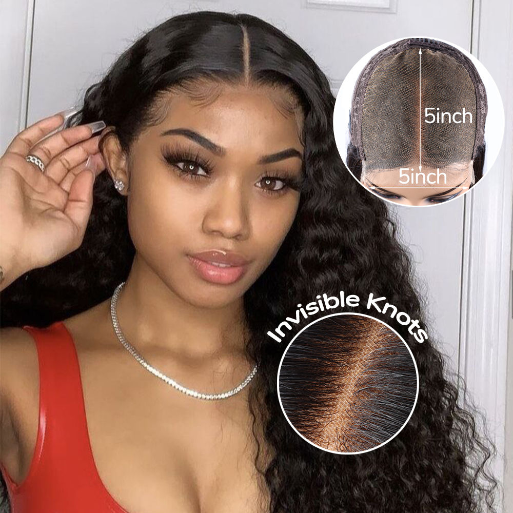 XYS Hair Pre-Bleached Bye-Bye Knots 5x5 HD Lace Wig